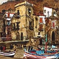 チェファルーの漁港