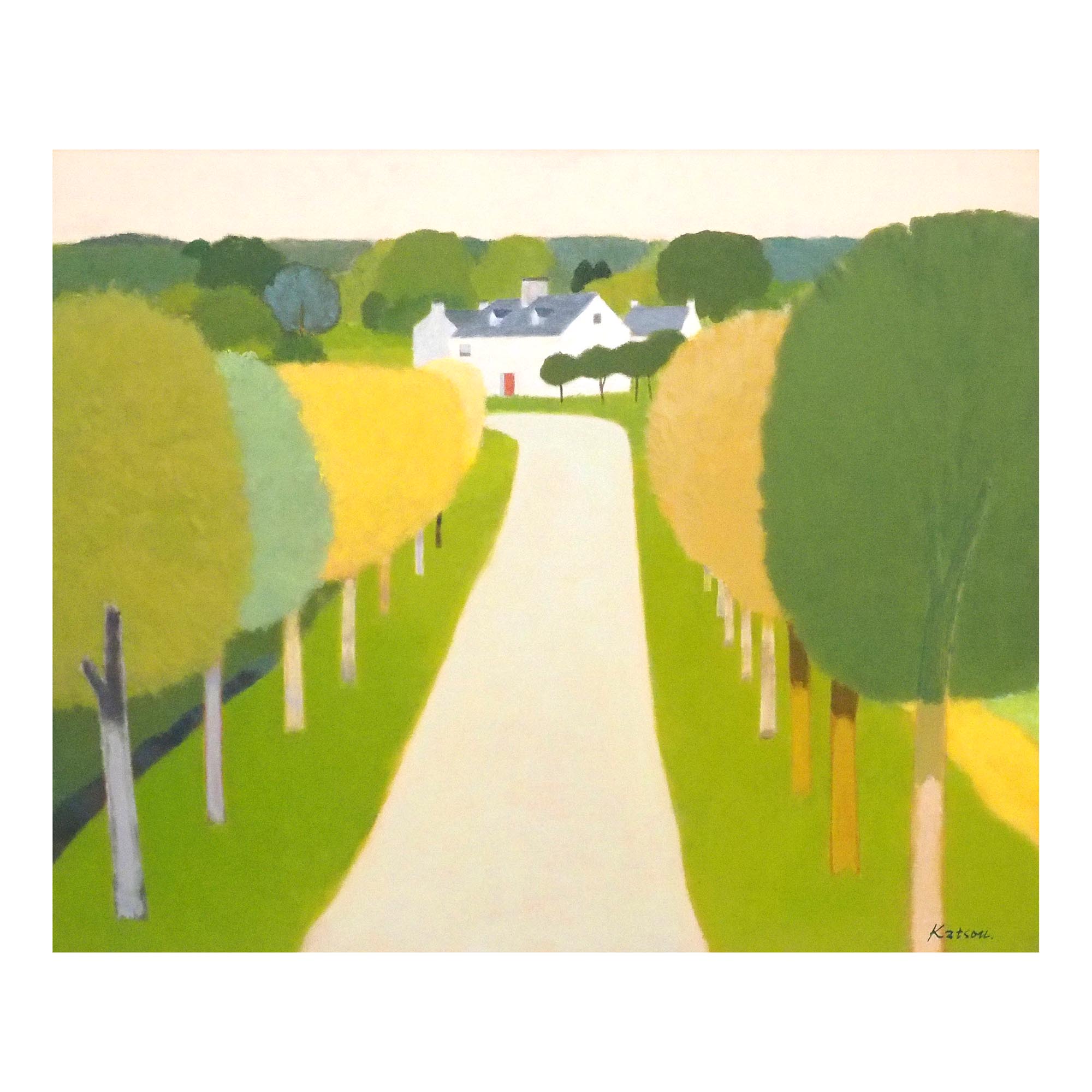 並木のある道の詳細画像2